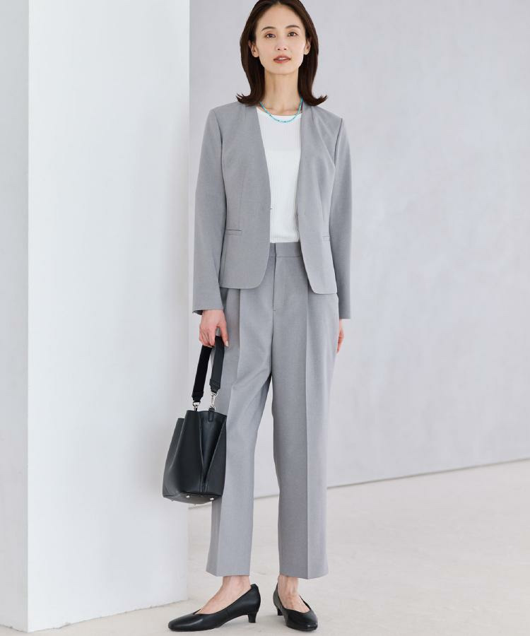 【吸水速乾/セットアップ可】ノーカラージャケット26