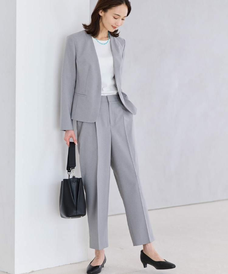 【吸水速乾/セットアップ可】ノーカラージャケット3