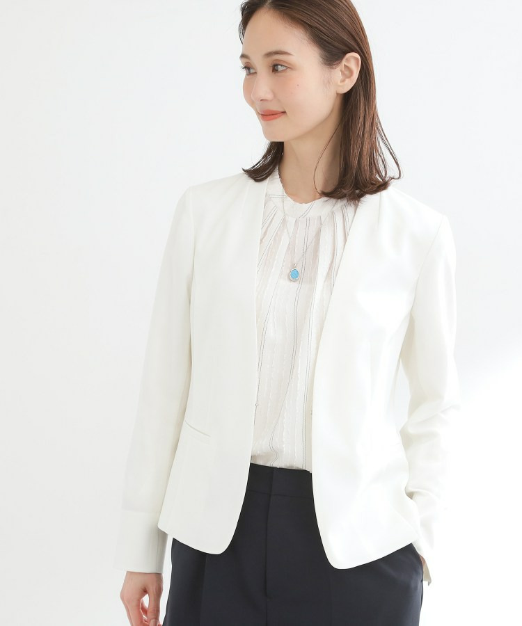 【吸水速乾/セットアップ可】ノーカラージャケット4