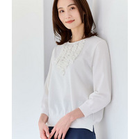 フロントフリルデザインニット