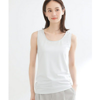 【UVカット／接触冷感】ベーシックラメタンクトップ