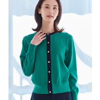 【アンサンブル可】バイカラーカーディガン