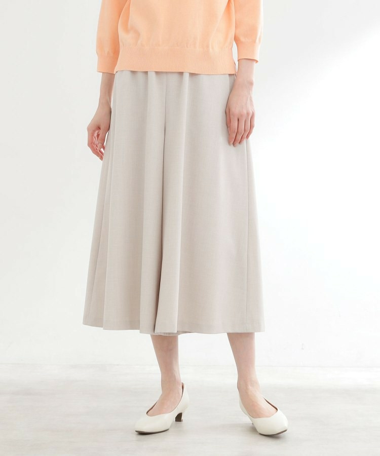 【ウエスト総ゴム】リラクシーフレアスカーチョ1