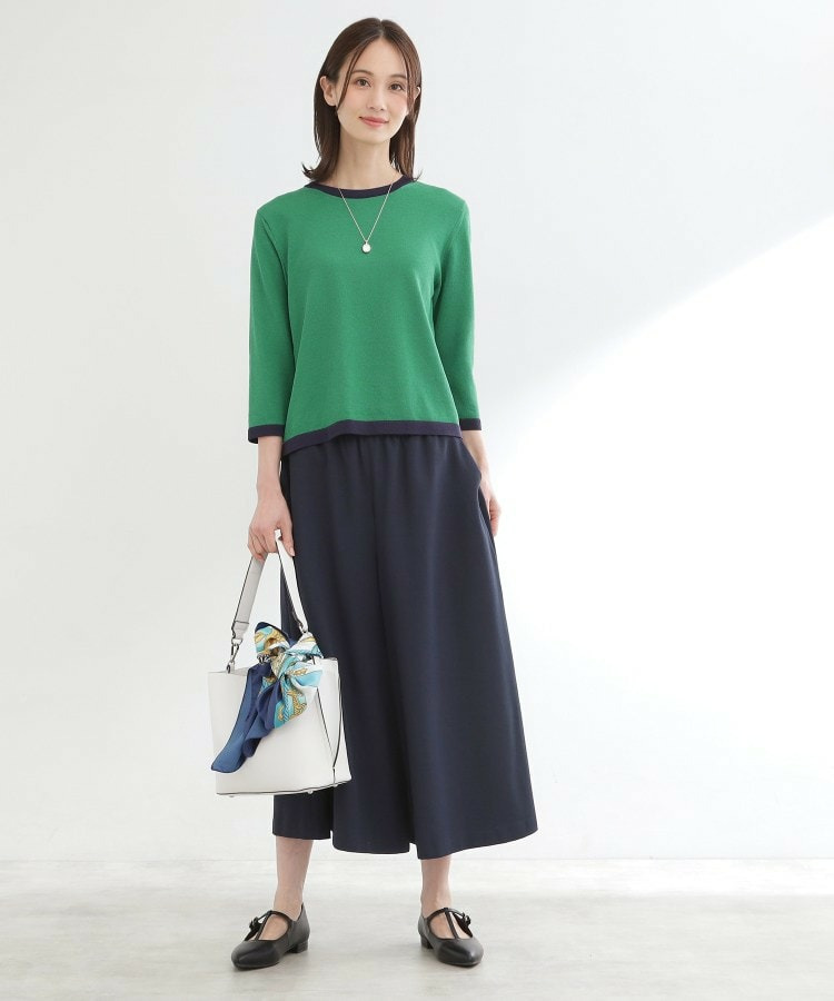 【ウエスト総ゴム】リラクシーフレアスカーチョ6