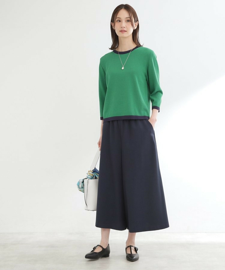 【ウエスト総ゴム】リラクシーフレアスカーチョ7