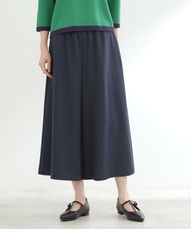 【ウエスト総ゴム】リラクシーフレアスカーチョ1