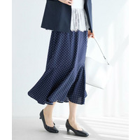 【セットアップ可】ドット柄ワッシャースカート