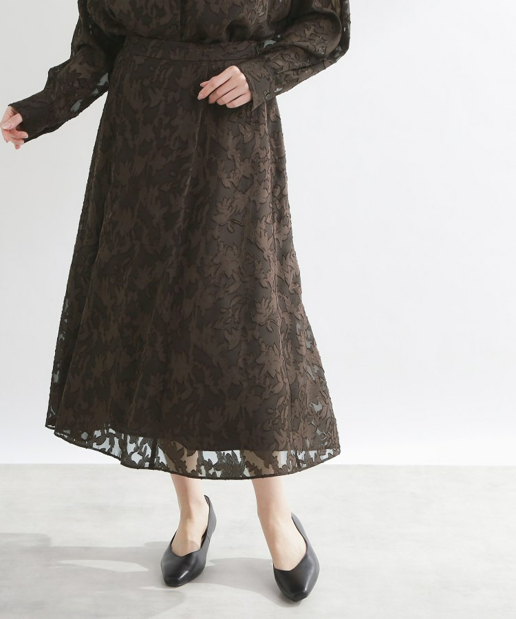 【選べる2柄／セットアップ可】フレアシルエットスカート