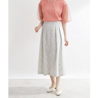 ツイードセミフレアスカート