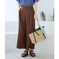 グルカ風ベルトデザインワイドパンツ