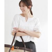 ギャザーデザインブラウス