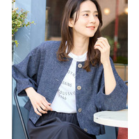 ツイードノーカラージャケット