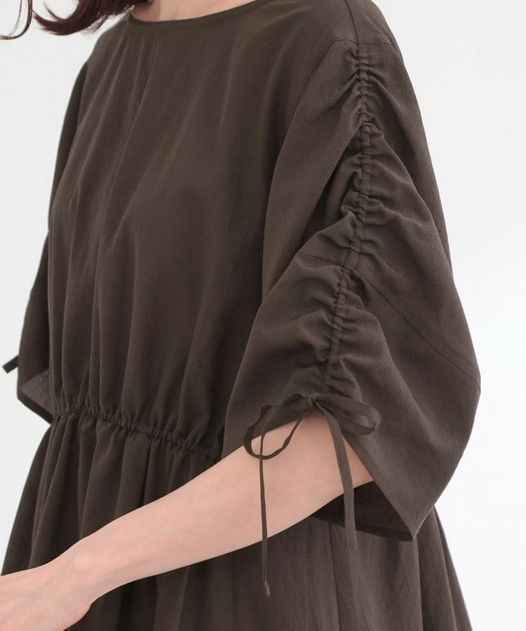 【通気性あり/涼しい/マシンウォッシャブル】ウエストギャザーブラウス19