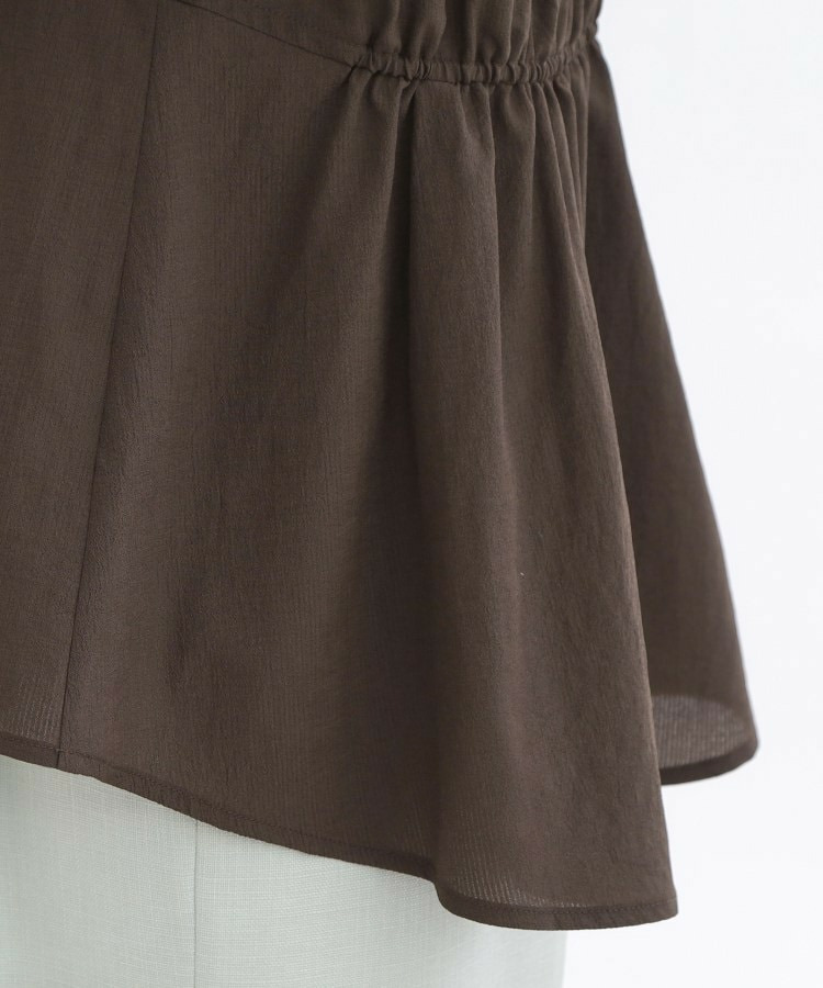 【通気性あり/涼しい/マシンウォッシャブル】ウエストギャザーブラウス20