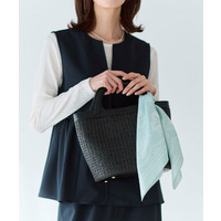 【ショルダー付き】雑材風バッグ