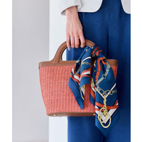 【ショルダー付き】雑材風バッグ