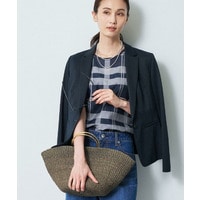 【COTTO】半月型 麻カゴバッグ