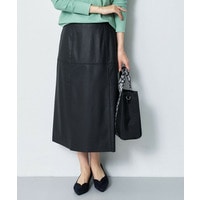 レザー調Aラインシルエットスカート