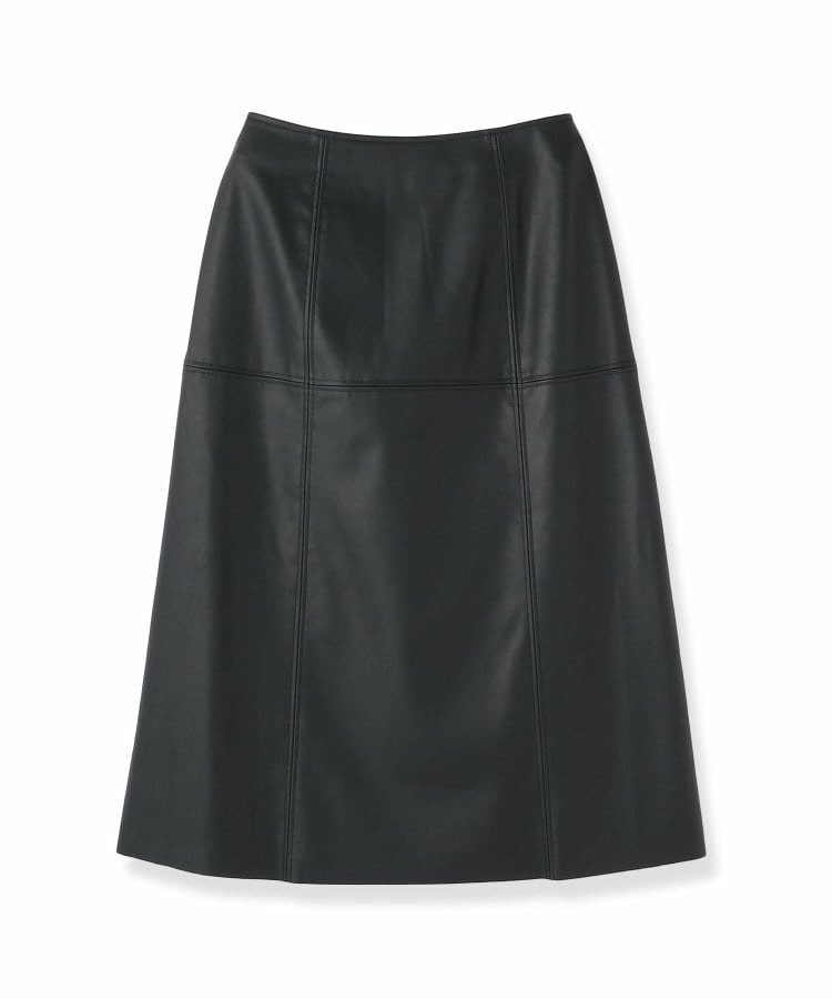 レザー調Aラインシルエットスカート10