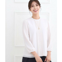 【フォーマル／入卒／お仕事に◎】スタンドネックブラウス