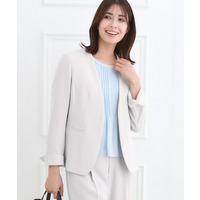 【フォーマル／入卒／セットアップ可】ノーカラージャケット
