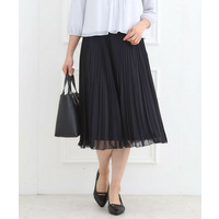 【フォーマル／入卒】シフォンジョーゼットプリーツスカート