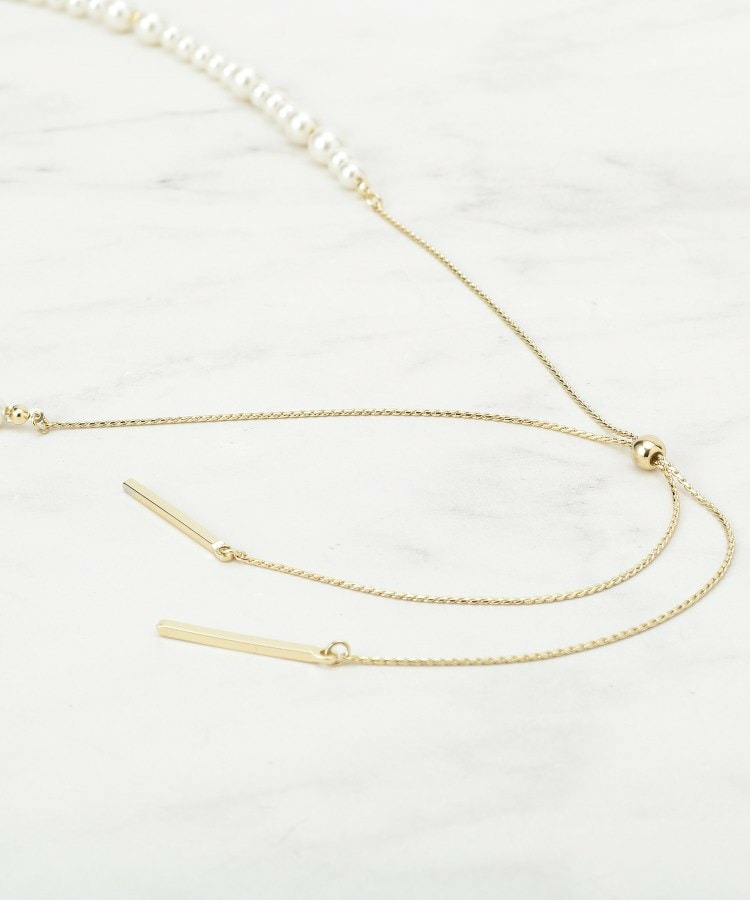 【フォーマル/入卒/長さ調節可】淡水パールロングネックレス6