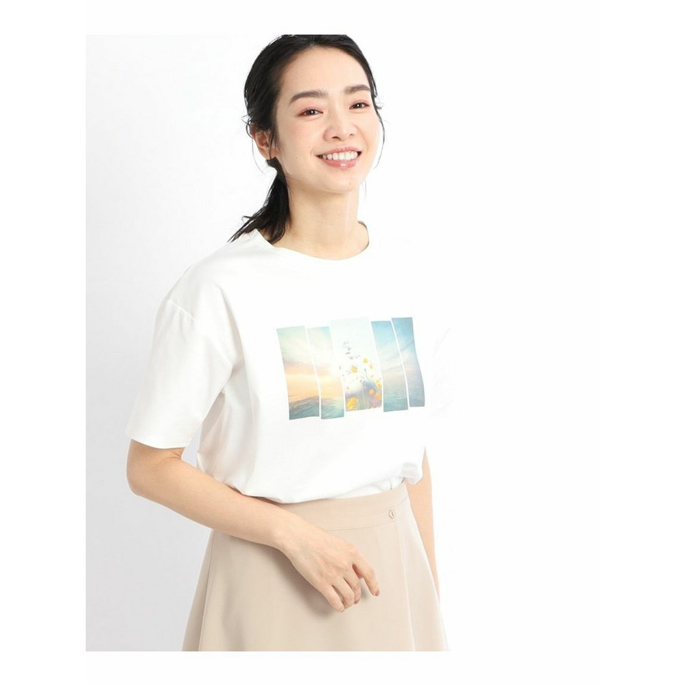 【夏SALE／マシンウォッシュ／UVカット／接触冷感／洗える】プリントTシャツ19