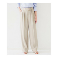 ベルト付き2タックパンツ