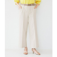 【清涼感/洗濯機洗い可】オックス クロップドワイドパンツ