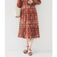 【セットアップ可能】チェックプリント プリーツスカート