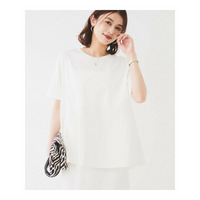 【UVカット/接触冷感/Tシャツ】異素材ドッキングペプラム