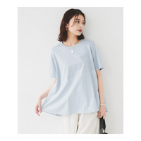【UVカット/接触冷感/Tシャツ】異素材ドッキングペプラム