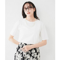 【コットン100/丸首/シンプル】アイスクリアコットン Tシャツ