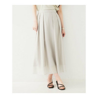 【後ろウエストゴム/洗える】シアーフレアースカート