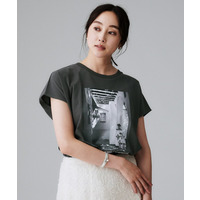 【コットン100/プリントロゴ】フォトTシャツ