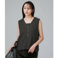 【セットアップ可/洗える】梳毛調合繊Vネックベスト