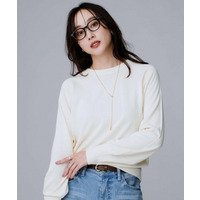 【8色展開／コンパクト丈】レーヨン混 コクーンニット