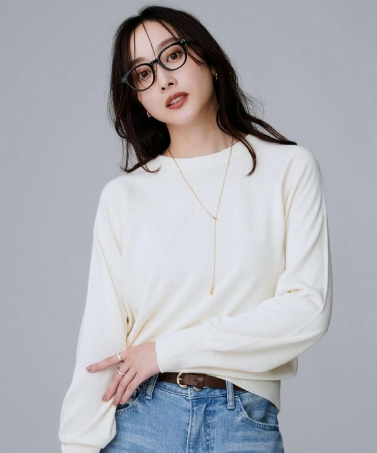 【8色展開/コンパクト丈】レーヨン混 コクーンニット1