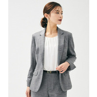 【洗えるスーツ／ストレッチ】ウール混ジャージ テーラードジャケット