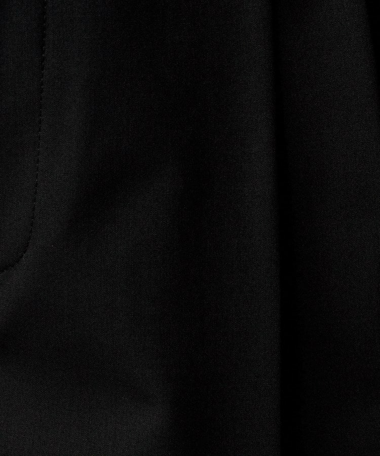 【洗える/ウエスト後ろゴム】ウール混 タックワイドパンツ10