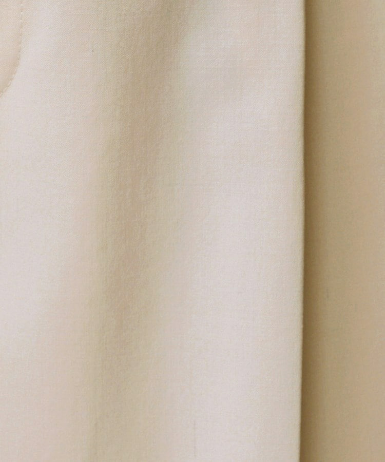 【洗える/ウエスト後ろゴム】ウール混 タックワイドパンツ18