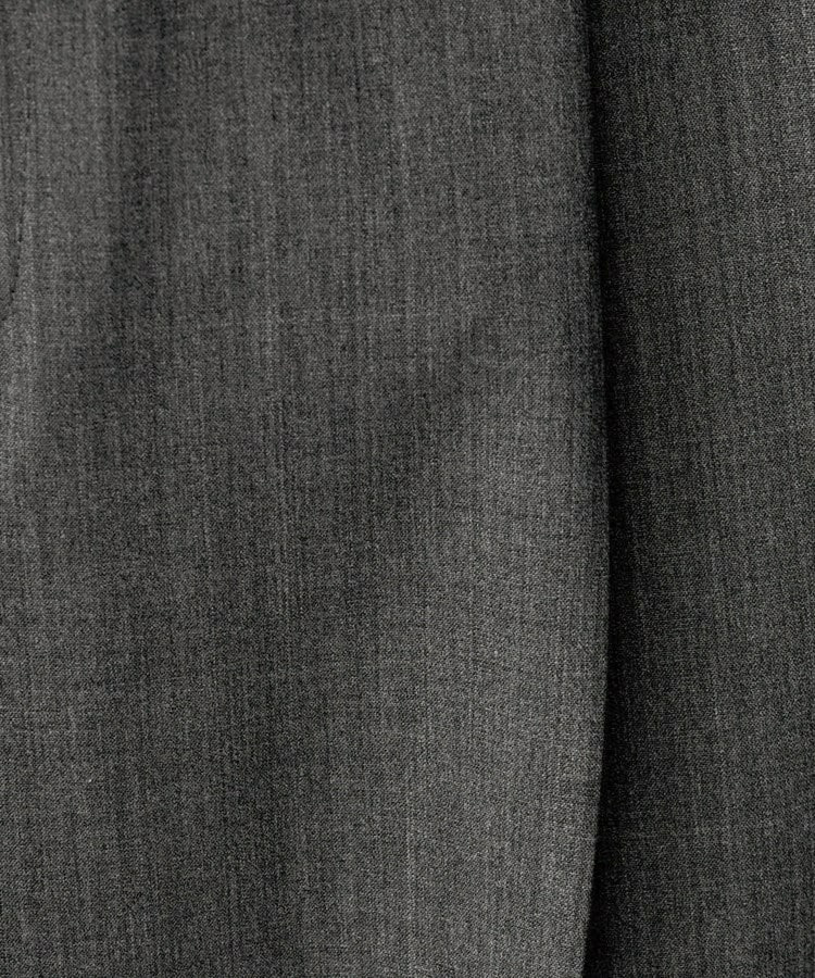 【洗える/ウエスト後ろゴム】ウール混 タックワイドパンツ6