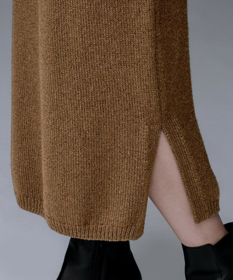 【セットアップ可/ウエストゴム】ラメニットナロースカート19