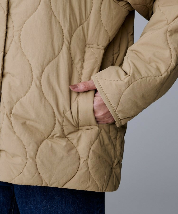 【軽量/洗える/ファスナー付き】中綿 キルトコート26