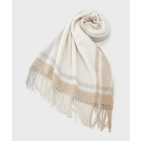 【名品／定番人気】ウールチェックストール