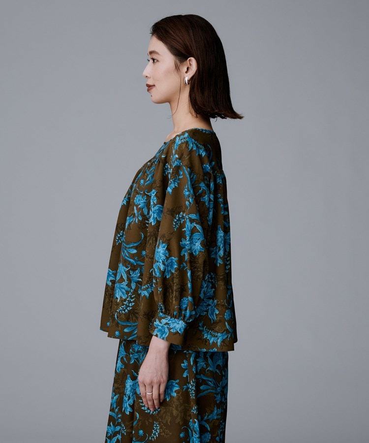 【洗える/セットアップ可能】オーナメントフラワー ブラウス12