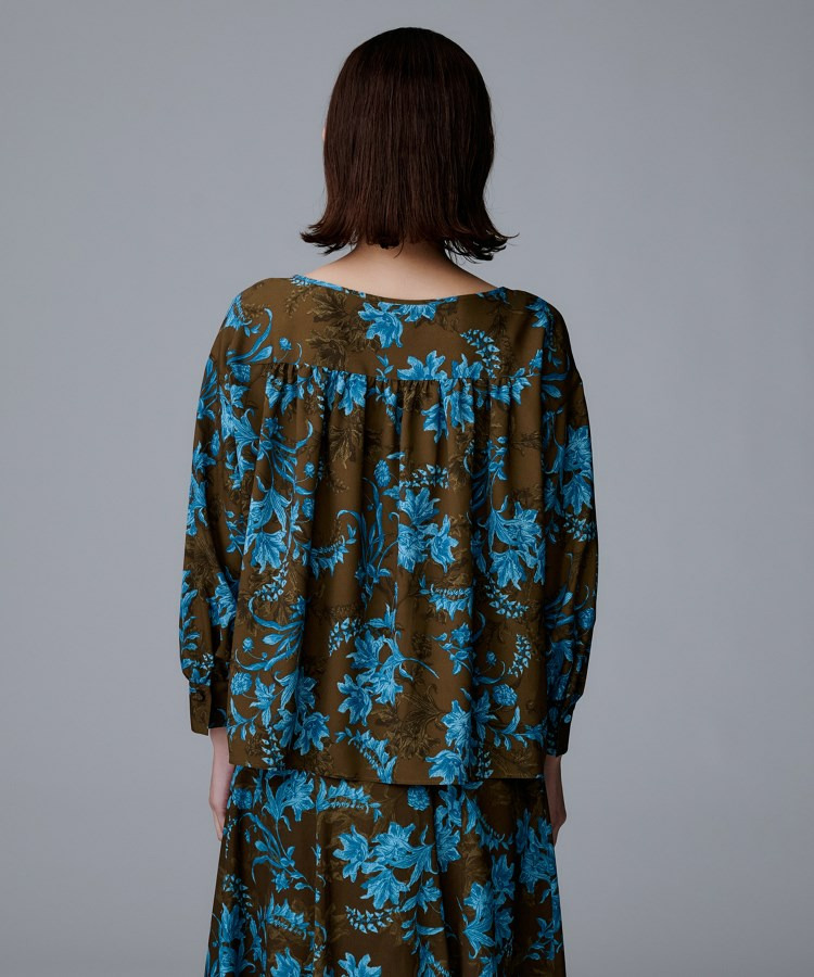 【洗える/セットアップ可能】オーナメントフラワー ブラウス13