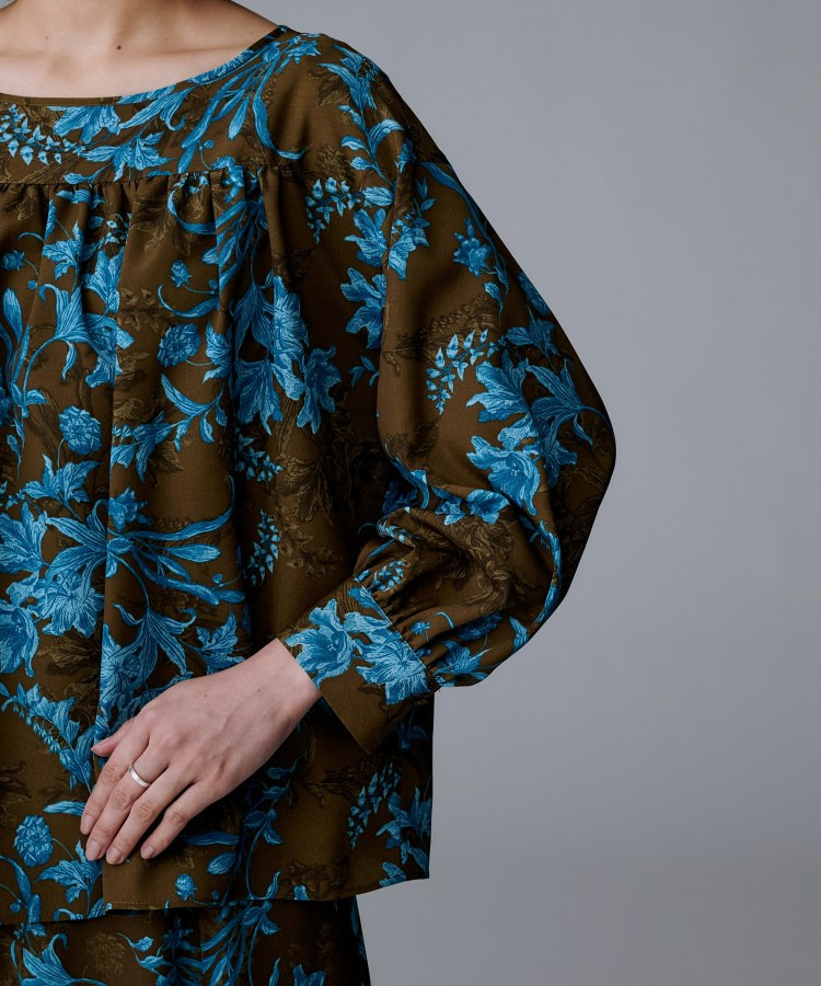 【洗える/セットアップ可能】オーナメントフラワー ブラウス15