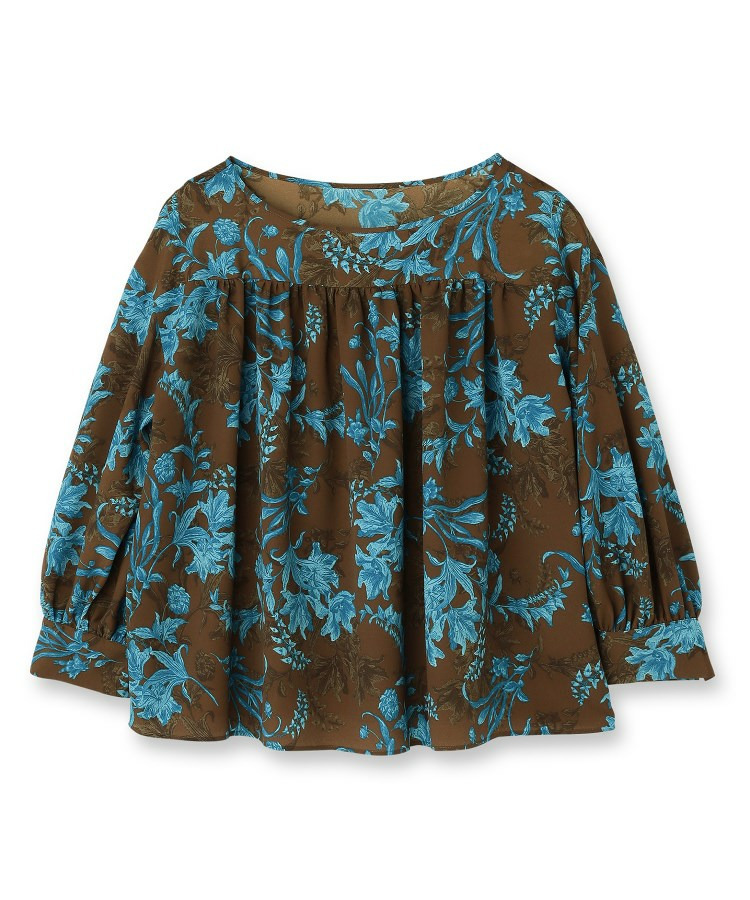 【洗える/セットアップ可能】オーナメントフラワー ブラウス2